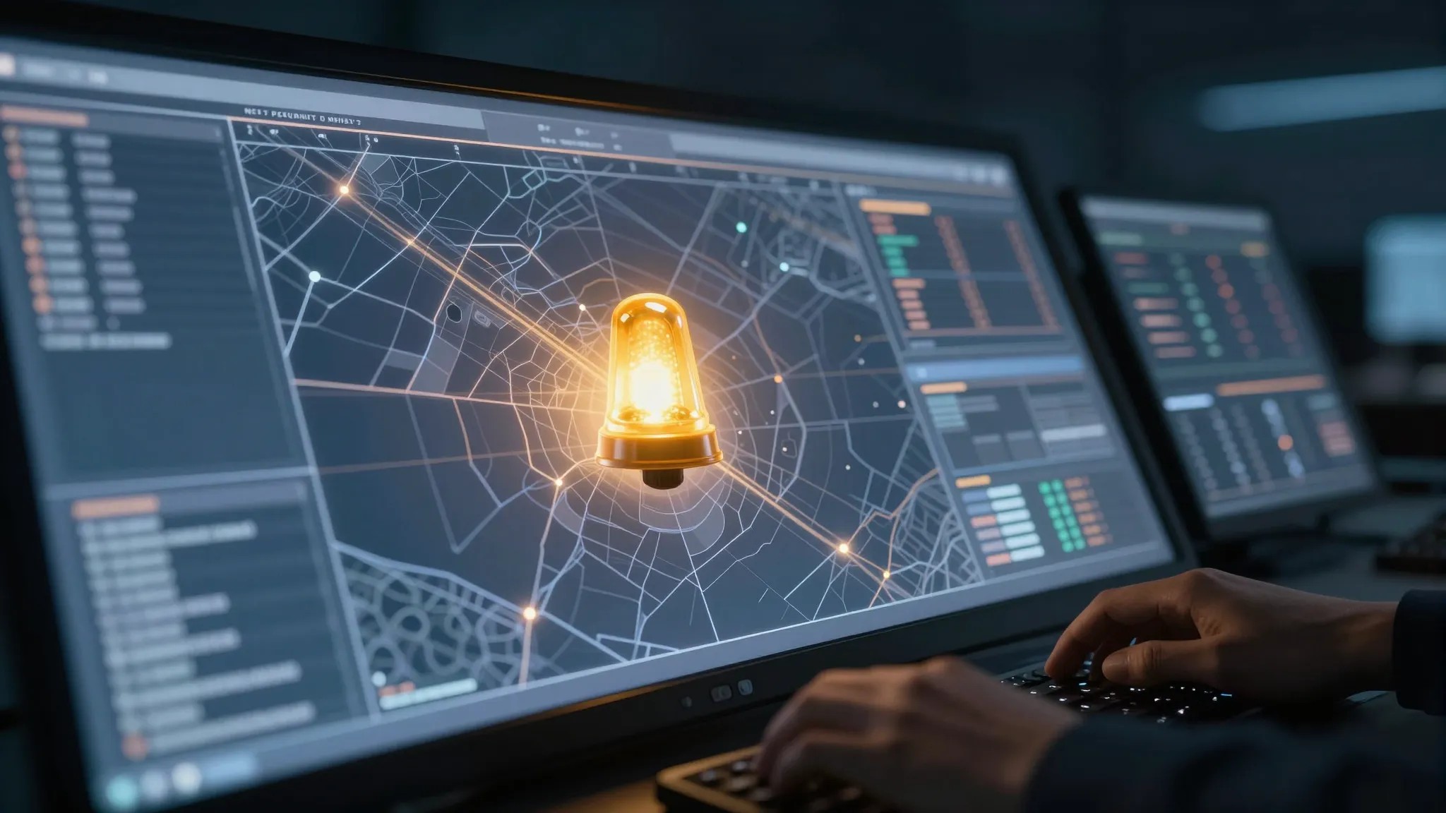 Single fused alert on an operator console with full context