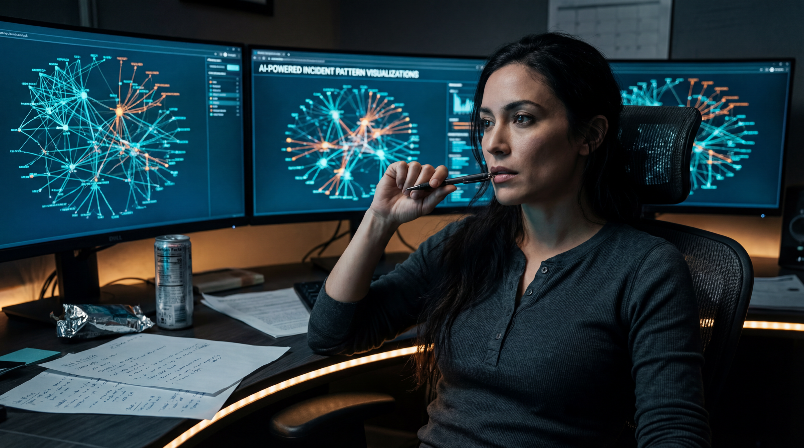 Operator's gloved hand holding a tablet with an AI-generated MOC approval form